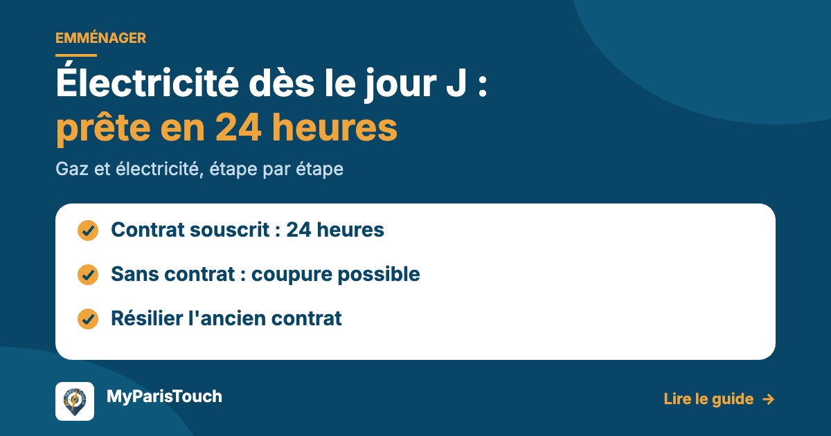 Électricité dès le jour J à Paris : prête en 24 heures