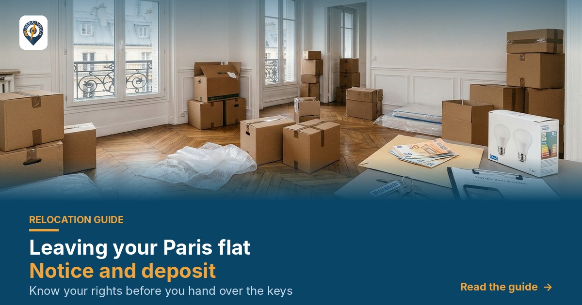 Leaving your Paris flat: notice period and deposit refund